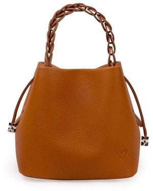 Prenelove New: Trinity Genuine Leather Bucket - Brown