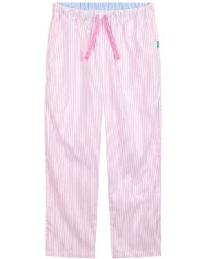 Lounge Soft, Breathable Organic Brushed Cotton Loungewear Trousers - Pink