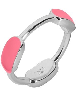 Arte Madrid Toggle Pillow Dome Ring - Pink