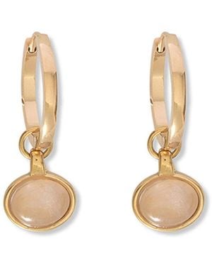 A Weathered Penny Neutrals Hera Hoops - Metallic