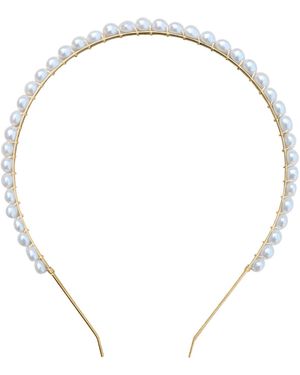 Kiri & Belle Cici Freshwater Pearl Metal Headband - Metallic