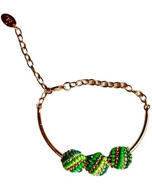 Iliana Arrazola Magic Ball Bracelet, Glass Beads, Beaded Jewellery - Metallic