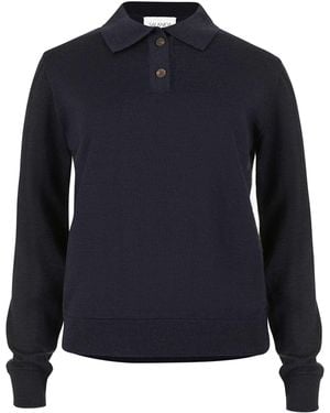 SALANIDA Galante 100% Merino Polo Top - Blue