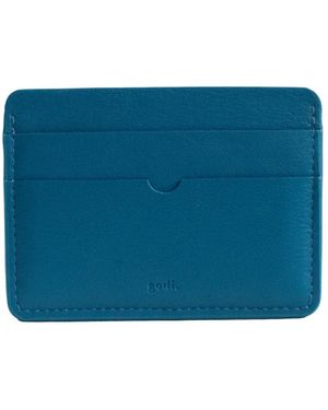 godi. Handmade Leather Card Case - Blue