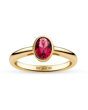 Sif Jakobs Jewellery Ring Sardinien Ovale Piccolo - Pink