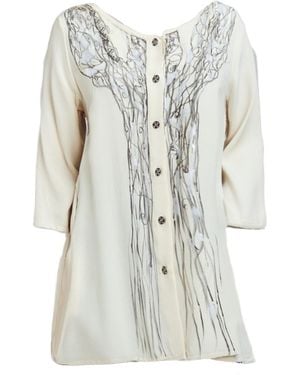 Saniya Khan Neutrals Sketch - White