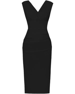 black bandage dress Black & Gold Tier Mini