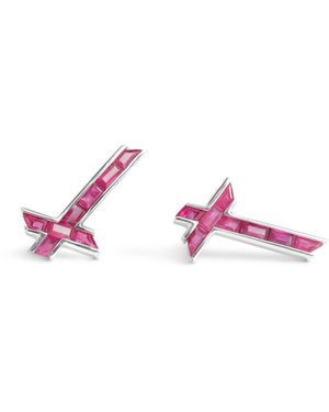 Kasun Lucky Star Earrings - Purple