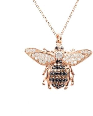 LÁTELITA London Honey Bee Pendant Necklace Rosegold - Pink