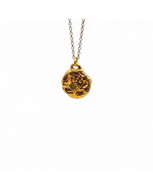 Moca Jewellery Moon Gem Necklace - Metallic