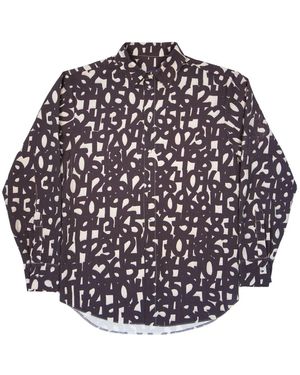 mysimplicated Long Sleeve Shirt With Numbers Design - Multicolor