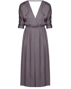 UNDRESS Ciara Oversized Kimono Sleeve Midi Dress - Purple