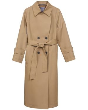 InAvati Long Trench Coat - Natural