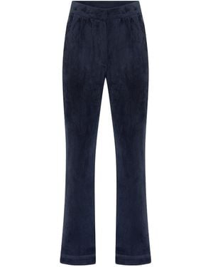 NAZLI CEREN Bicolle Corduroy Pants - Blue