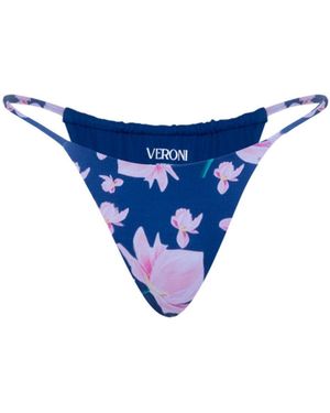 Veroni Swim Lunar Petal Bottom - Blue