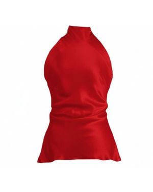 The Ethos Studio Alica Top, Silky - Red
