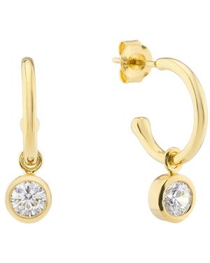 Auree Manhattan & Verona Cubic Zirconia Interchangeable Gemstone Drop Earrings - Metallic