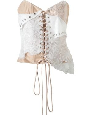 Paloma Lira Deconstructed Lace Corset - White