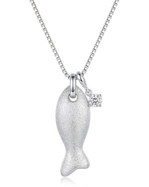 Ormiro Koi Fish Pendant Necklace - Metallic