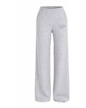 Loom Archives Loom Knit Straight Leg Trouser - Gray