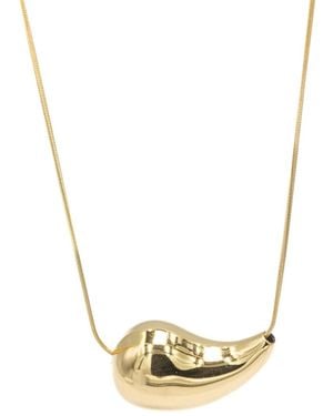 Superdivajewellery Teja Pear Drop Necklace - Metallic