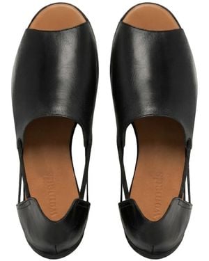 Womads Jet Peep Toes - Black