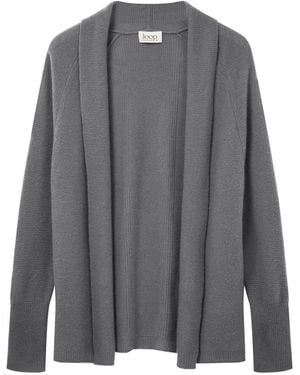 Loop Cashmere Relaxed Edge To Edge Cardigan - Gray