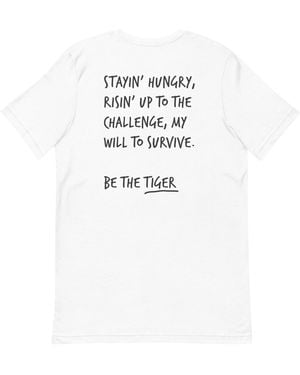 Anchor and Crew Think Ocean Tiger Aspirations Cotton Embroidered T-Shirt - White