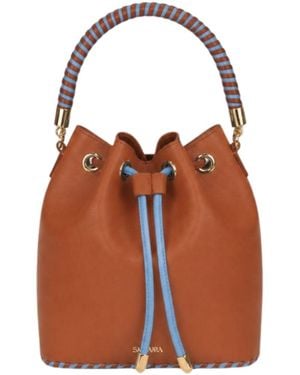 Saonara Brand Bucket Bag Caramel Sky Leather - Brown