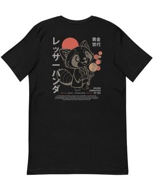 Anchor and Crew Six Panda Japan Era Organic Cotton T-Shirt - Black