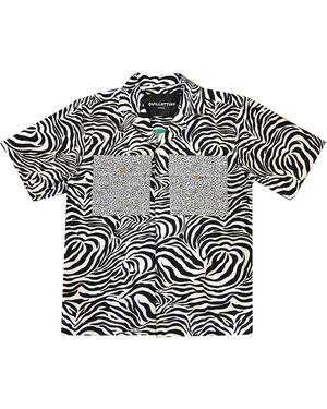 Quillattire And Zebra Print Shirt - Multicolour