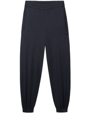 Mamu Dream Washable Organic Stretch Silk Cuffed Joggers - Blue