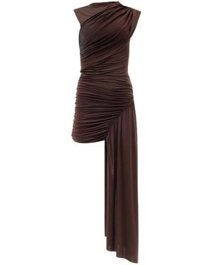 Forever Young the label Noor Assymetric Dress - Brown