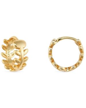 Elk & Bloom 14K Tiny Huggie Hoop Earrings - Metallic