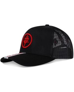 474 co Strip Circle 474 Logo Trucker Hat - Black