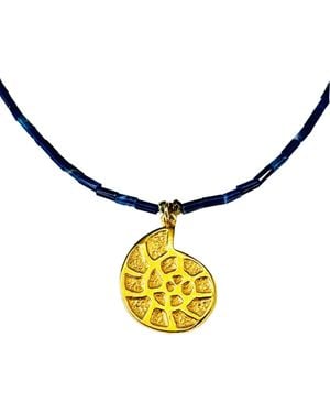 Lexi Jewelry Golden Nautical Shell Necklace - Metallic