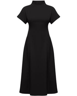 UNDRESS Tori Structured Midi Dress - Black