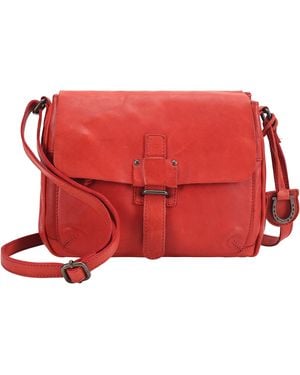 Lloyd Baker Georgia Leather Crossbody Bag - Red