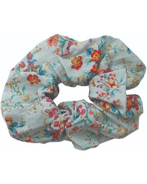 Formula S7 Floral Scrunchie - Blue