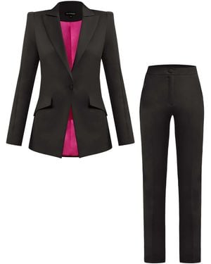 Tia Dorraine Fantasy Tailored Suit - Black