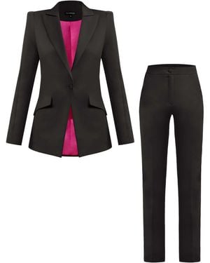 Tia Dorraine Fantasy Tailored Suit - Black