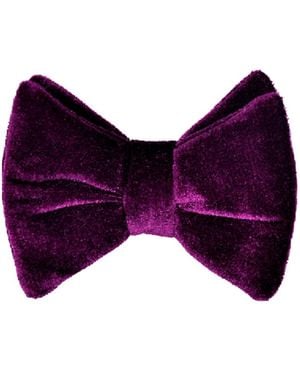 DAVID WEJ Butterfly Velvet Bow Tie – - Purple