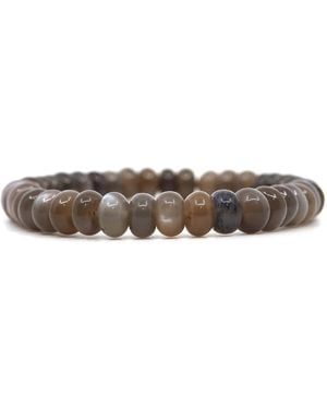 Shar Oke Neutrals Moonstone Bracelet - Grey