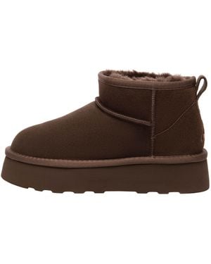 EverAu Australia Heron Ultra Mini Platform Boots - Brown