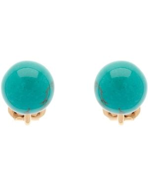 Emma Holland Jewellery Semi Precious Stud Clip Earrings - Blue
