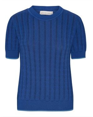 GROBUND Almine Tee – - Blue