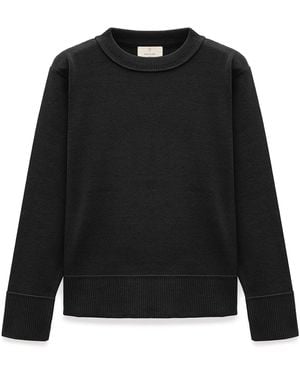 Peraluna Risu Flat Knit Seasonal Sweater - Black