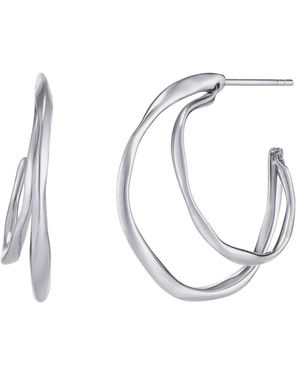 Tami&Tami Heradi Wave Hoops - White