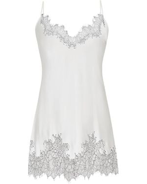 Avenue 8 Lace Detailed Mini Cami Dress - White