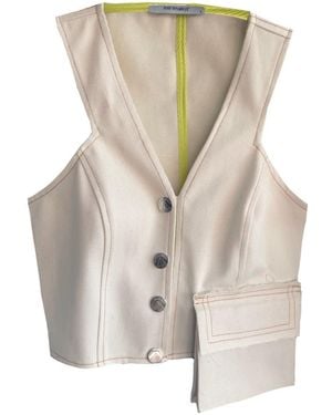 Mirimalist Neutrals Papyrus Canvas Vest - Natural